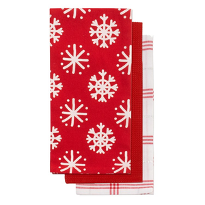 Tea Towels - Playful Snowflake (Set of 3)