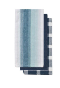 Tea Towels - Sera Stripe Blue (Set of 3)