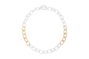 Necklace - Two Tone Silver & Gold Chain