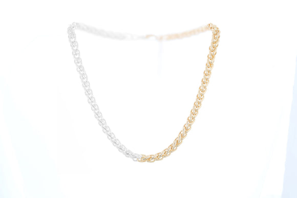Necklace - Silver and Gold Chain