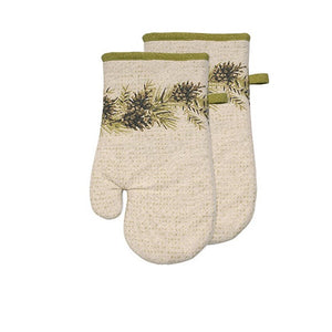 Oven Mitts - Shimmer Pinecone