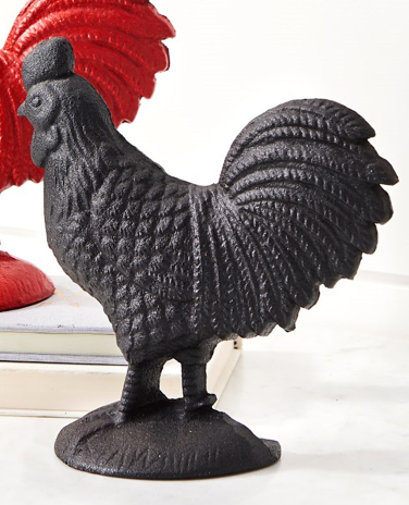 Rooster Figurine - Black