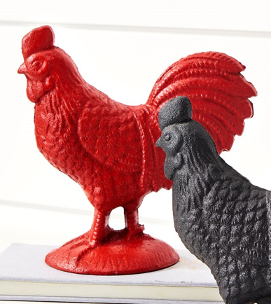 Rooster Figurine - Red