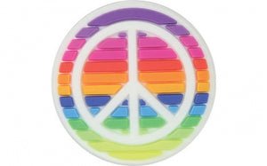 Jibbitz - Rainbow Peace Sign