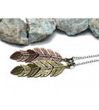 Necklace - Copper and Bronze Feather
