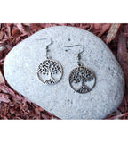 Earrings - Tree of Life Round