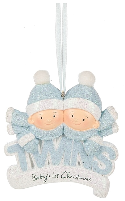 Ornament - Baby's First Christmas Twin Boys