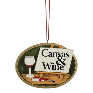 Ornament - Canvas and Wine Paint