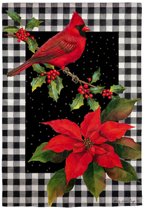 House Flag - Cardinal and Holly