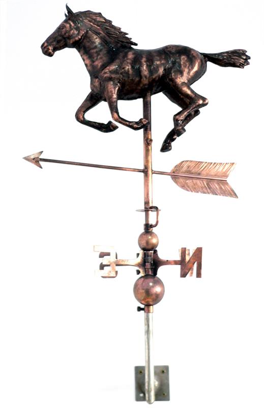 Weathervane - Horse Metal with Copper Finish
