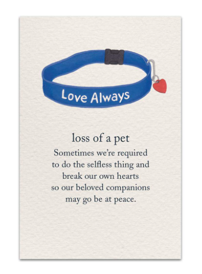 Sympathy Card - Loss of Pet
