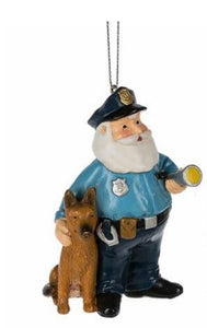 Ornament - Policeman with Dog