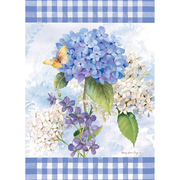 Garden Flag - Waffle Blue Hydrangea