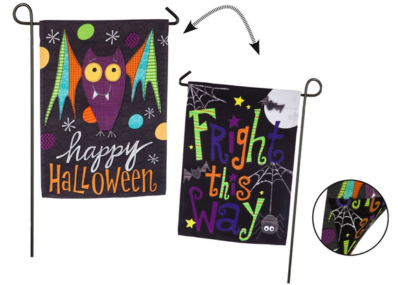 Garden Flag - Halloween Bat Fright