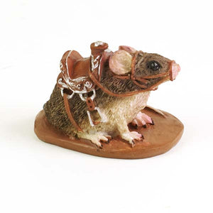 Fairy Garden - Mouse with Saddle
