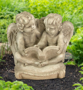 Angels Reading on Pillow Statuary