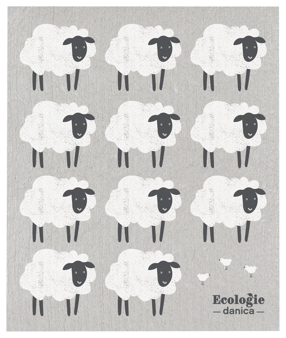 Swedish Dishcloth - Counting Sheep