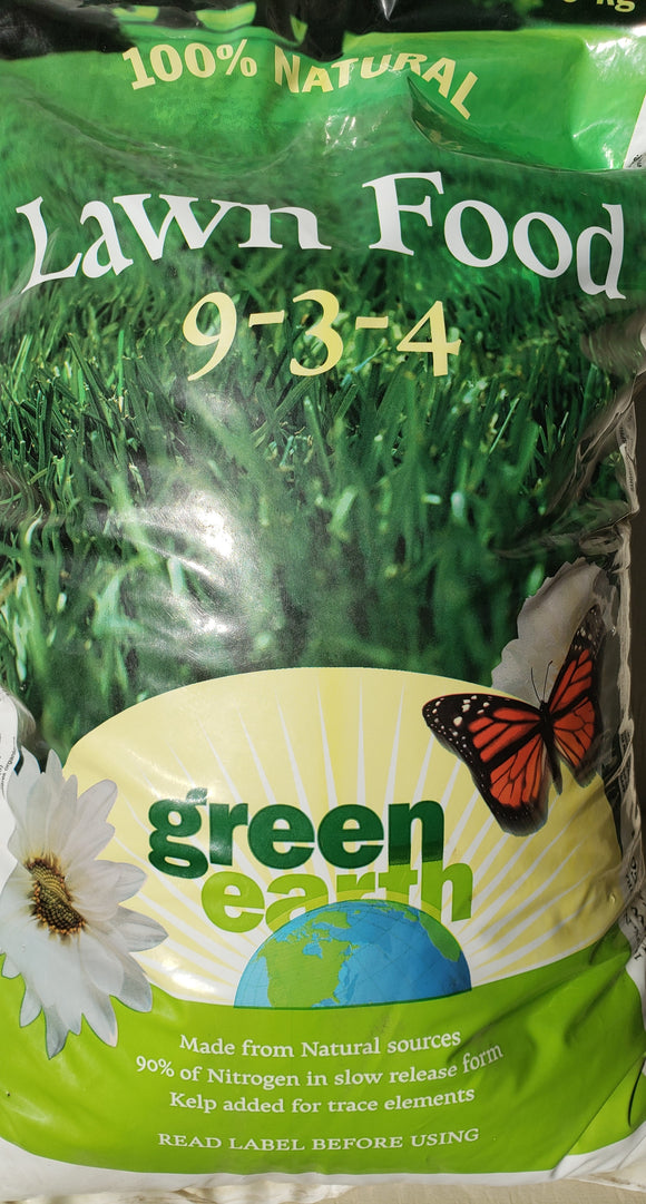 Green Earth Lawn Fertilizer 9-3-4 9kg