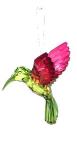 Suncatcher - Hummingbird (Green/Pink)