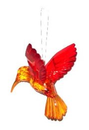 Suncatcher - Hummingbird (Orange/Red)