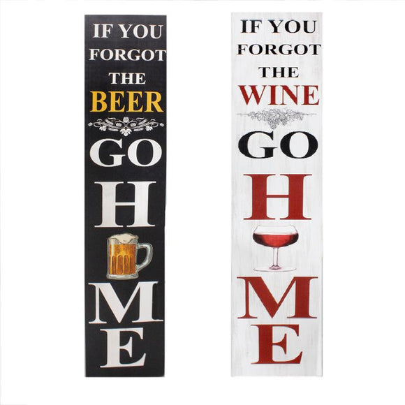 Reversible Porch Sign - If You Forgot Beer/Wine