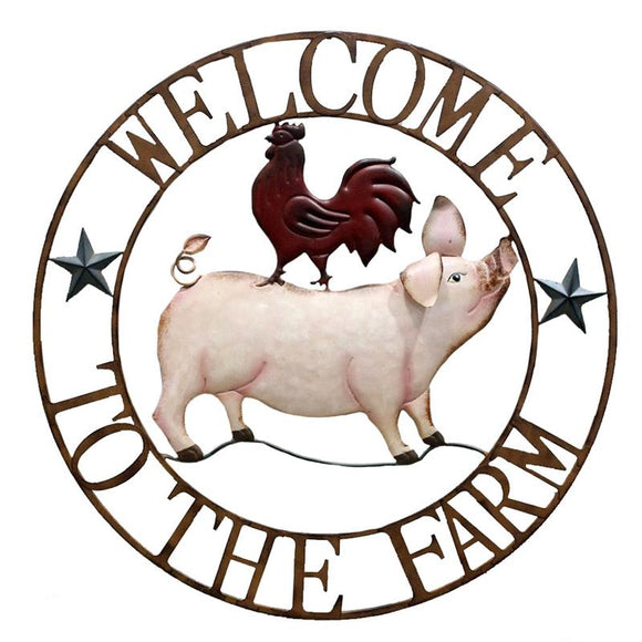 Wall Decor - Welcome to the Farm Circle