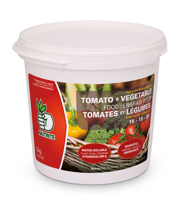 Nutrite Tomato & Vegetable 15-15-30 Water Soluble Fertilizer