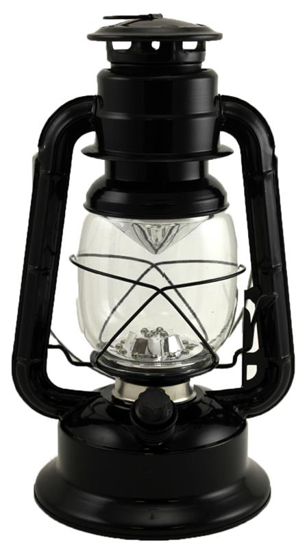 Lantern - Black Metal with Dimmer LED