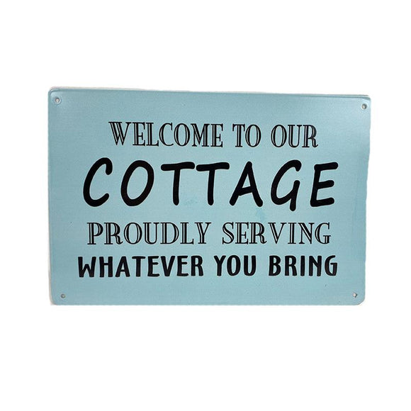 Cottage Welcome Sign
