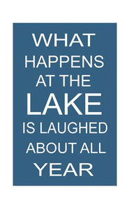 What Happens At The Lake Sign