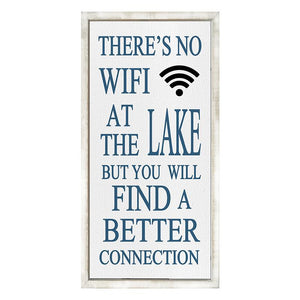 No WiFi at the Lake Sign