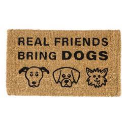 Door Mat - Real Friends Bring Dogs