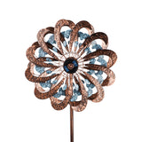 Wind Spinner - Solar Copper and Blue Patina Swirl