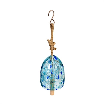 Bell Chime - Art Glass Speckle (Light Blue)