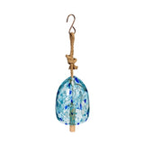 Bell Chime - Art Glass Speckle (Light Blue)