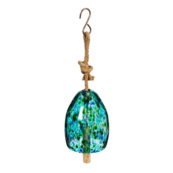 Bell Chime - Art Glass Speckle (Turquoise)