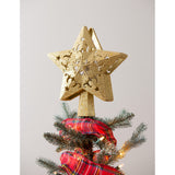 Tree Topper - Gold Glitter Star LED with Projection