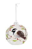 Ornament - Chickadee Glass LED