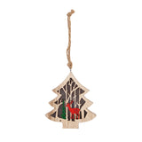 Ornament - Wooden Tree LED