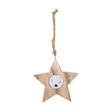 Ornament - Wooden Star LED