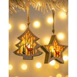 Ornament - Wooden Tree LED