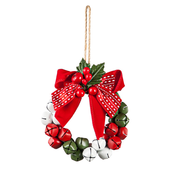 Ornament - Bell Wreath (Red Bow)