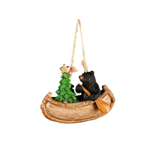 Ornament - Bear in Canoe