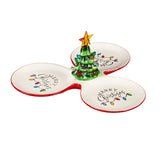 Serving Tray - Ceramic LED Christmas Tree