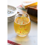 Wine Glass Stemless - Christmas Heritage