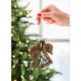 Ornament - Wood & Metal Angel