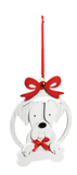 Ornament - Dog with Red Bow