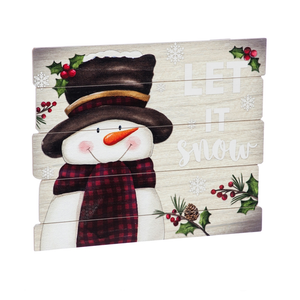 Wall Art - Snowman Let it Snow