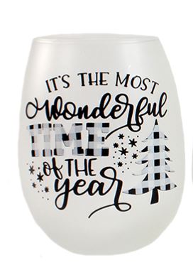 Wine Glass - Most Wonderful Time of the Year