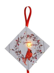 Ornament - Cardinal Seasons Greetings